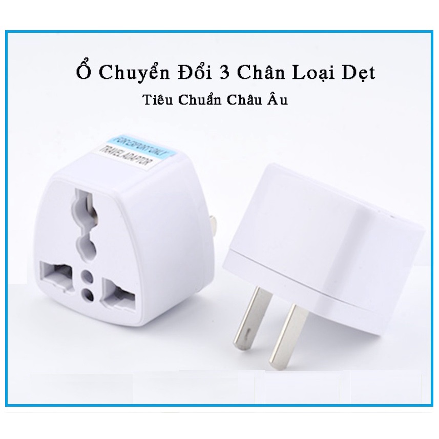 Đầu chuyển phích cắm đa năng từ 3 chân sang 2 chân dẹt