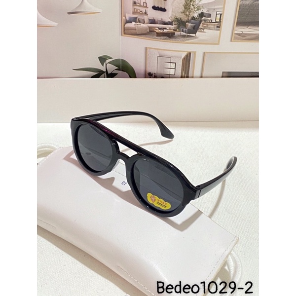 Kính mát cho bé nam nữ chống UV400, thiết kế mắt tròn dễ đeo, màu sắc thời trang