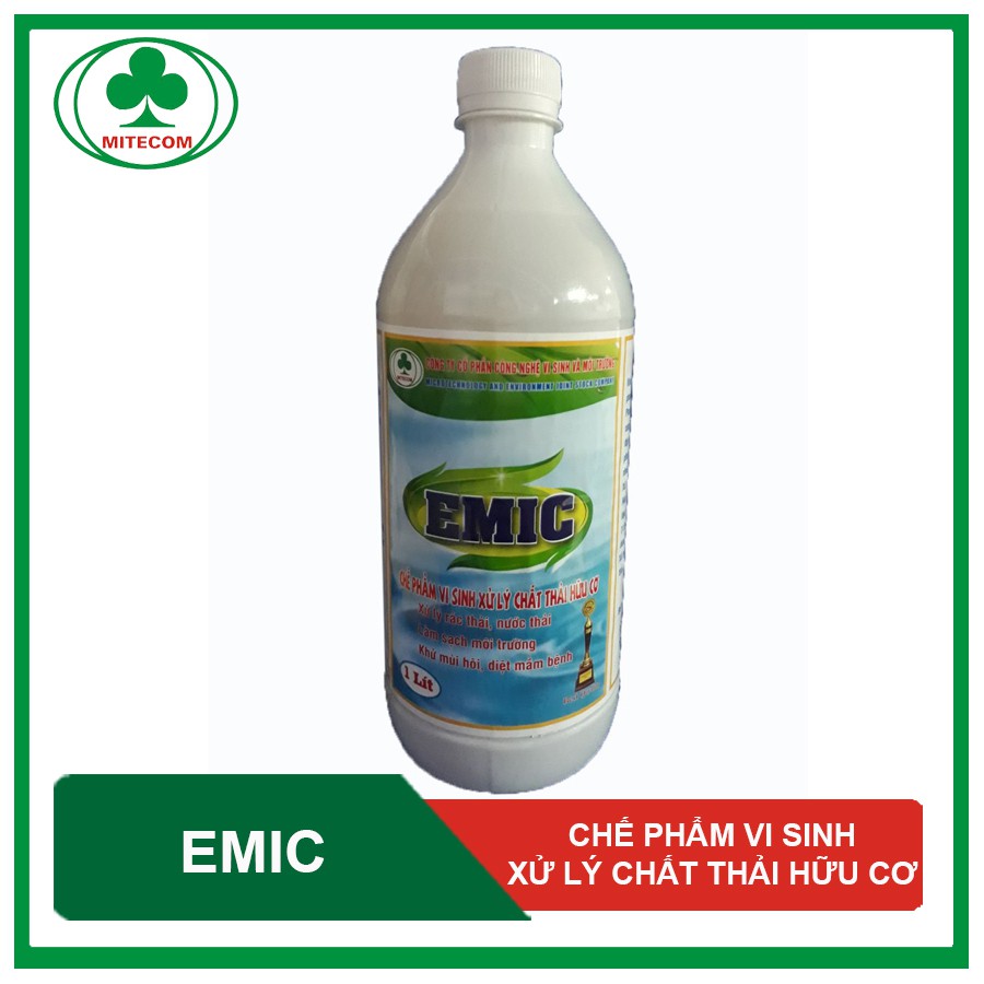 Chế phẩm vi sinh xử lý chất thải hữu cơ EMIC dạng dịch chai 1 lít