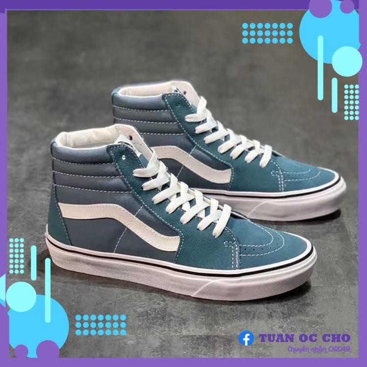 Giày ORDER Vans SK8-Hi haze blue classic high-top chất lượng tốt nhất
