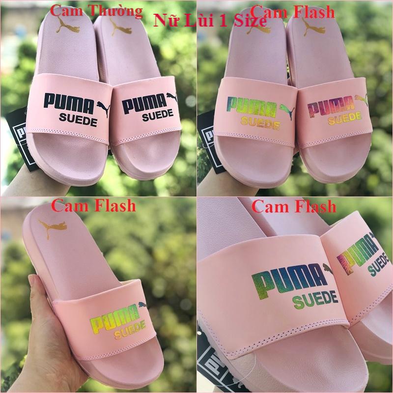 Dép unisex puma phản quang ❤️FREESHIP + Hộp❤️  dép quai ngang hình con báo mlb nam nữ thể thao kèm tem tag mác đầy đủ