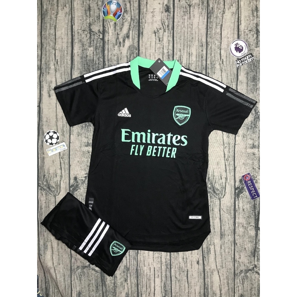 ÁO BÓNG ĐÁ-QUẦN ÁO BÓNG ĐÁ Câu Lạc Bộ Arsenal -Xanh-Mẫu 2022 - Chất Polyeste - Hàng Thái  full logo