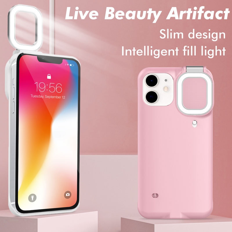 Ốp Lưng Có Đèn Led Hỗ Trợ Chụp Ảnh Cho Iphone 12 11 Pro Max 12pro X Xs Max | BigBuy360 - bigbuy360.vn