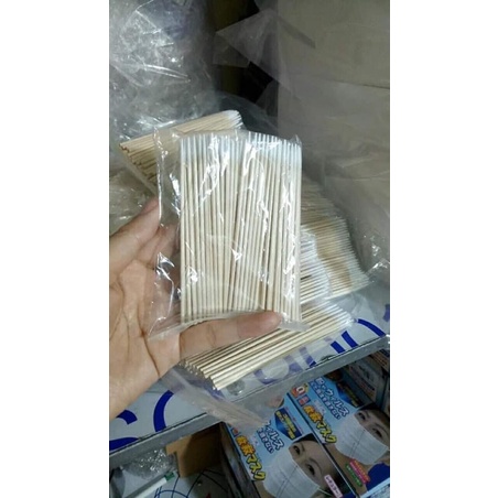 Bông Tăm Tre Phun Xăm Tém Mày gói 100c Chuyên dùng trong phun xăm thẩm mỹ