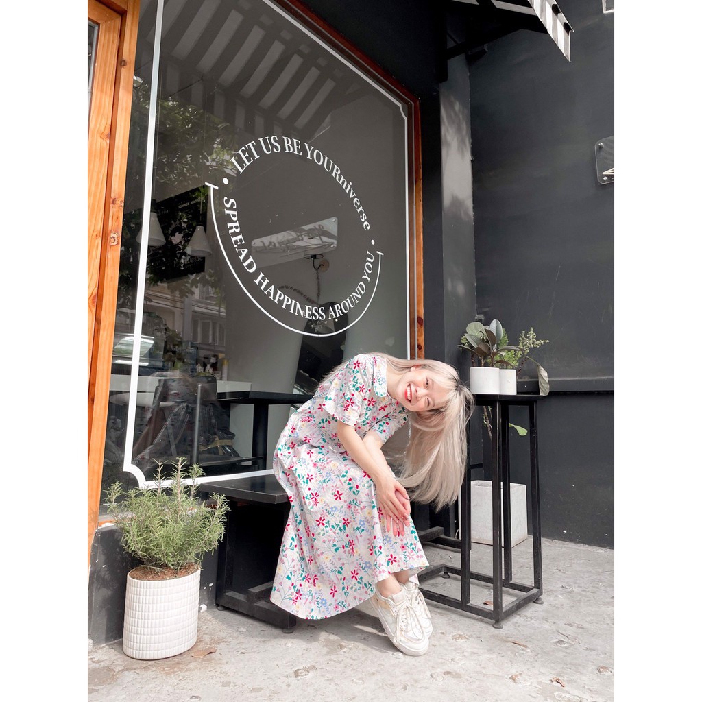 Eunhee Dress - Đầm babydoll dài họa tiết hoa - Remmus.vn | BigBuy360 - bigbuy360.vn