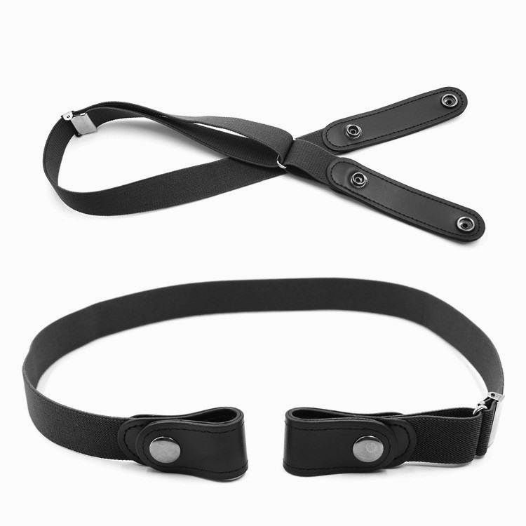 Dây Đai Half Belt Thắt Lưng Nịt Quần Thun Chun Cúc Bấm Co Giãn Đàn Hồi Legaxi