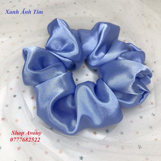 Cột tóc Scrunchies vải phi BÓNG (satin)