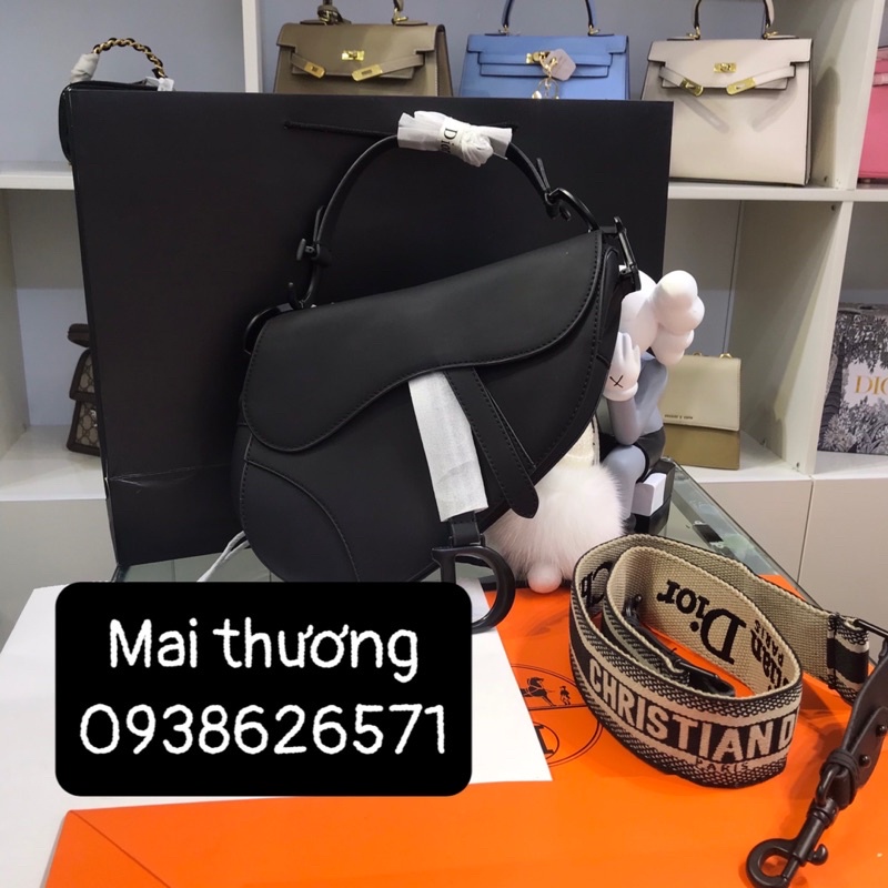 TÚI DIOR SADDLE YÊN NGỰA SIZE 25 DA BÒ (order box nam châm