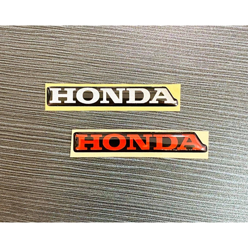 DDXM - V30/10 - DECAL NỔI CHỮ HONDA CÓ 2 MÀU ĐỎ VÀ BẠC DÁN TRANG TRÍ