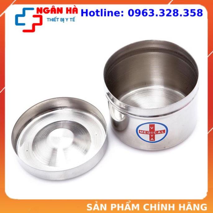 Hộp tròn inox đúc y tế các cỡ to,trung,nhỏsiêu km