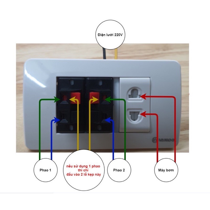 Bộ điều khiển máy bơm bồn nước tự động chống giật