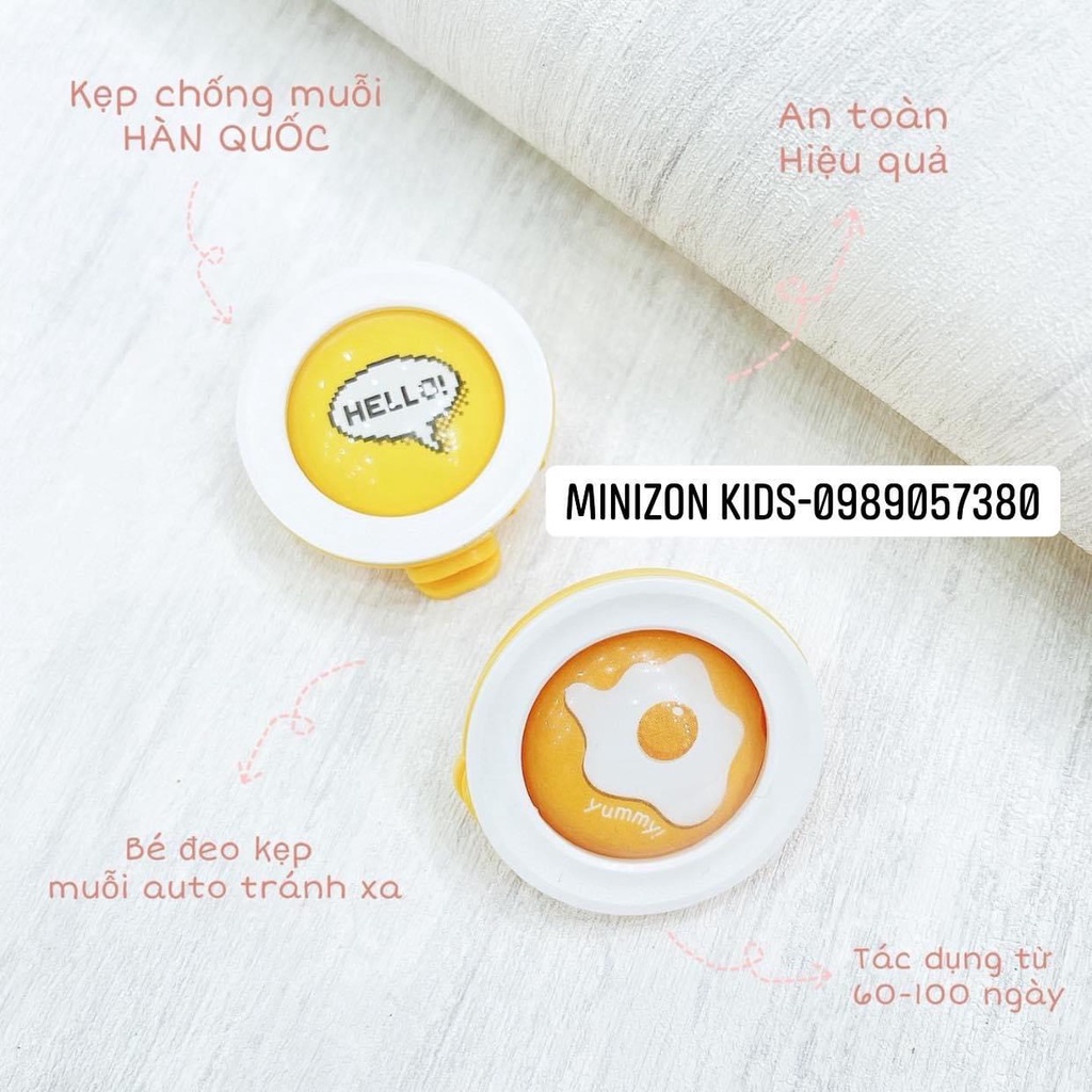 Kẹp Chống Muỗi Bikit Hàn Quốc Mẫu Mới Chính Hãng Giá Rẻ | Minizon Kids