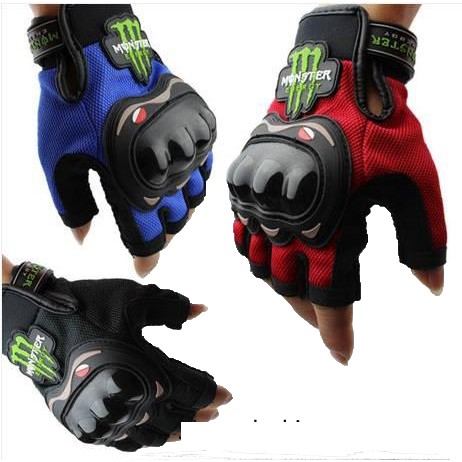 Găng tay gù nhựa cụt monster màu xanh nước biển ()