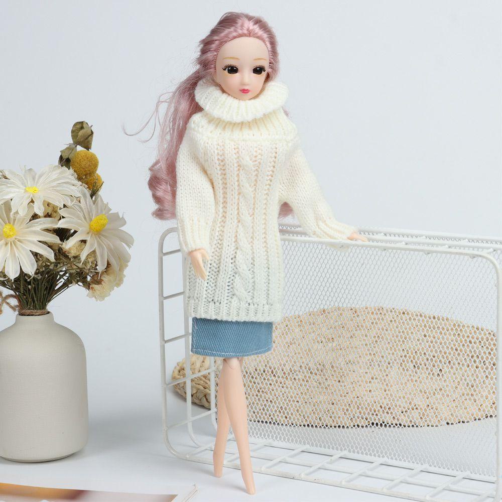 1 Bộ Áo Len Đan Thủ Công Mini Nhiều Màu Sắc Giản Dị Dành Cho Trẻ Nhỏ