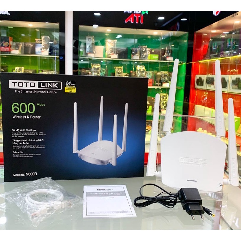 Bộ Phát Không Dây Totolink N600R 600Mbps 4 Ăng Ten