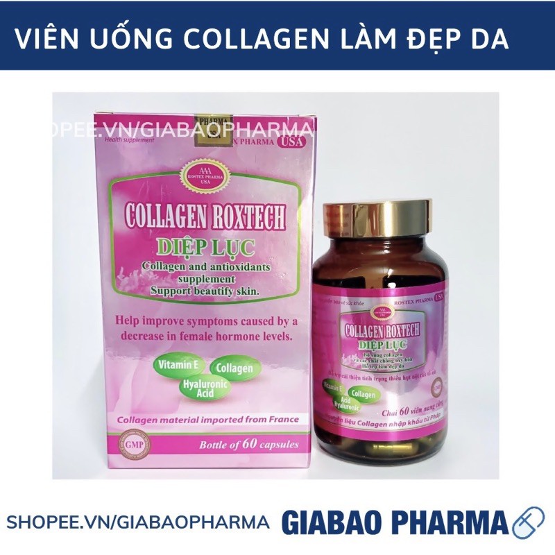 Viên uống COLLAGEN DIỆP LỤC bổ sung biotin  hỗ trợ làm đẹp da, trắng sáng da | BigBuy360 - bigbuy360.vn