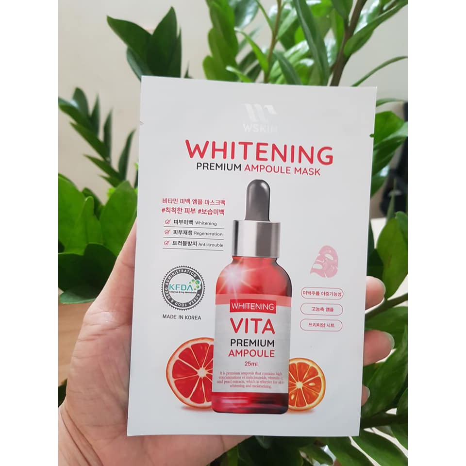 Mặt Nạ Dưỡng Trắng & Giảm Thâm Nám - WSKIN Whitening Vitamin C
