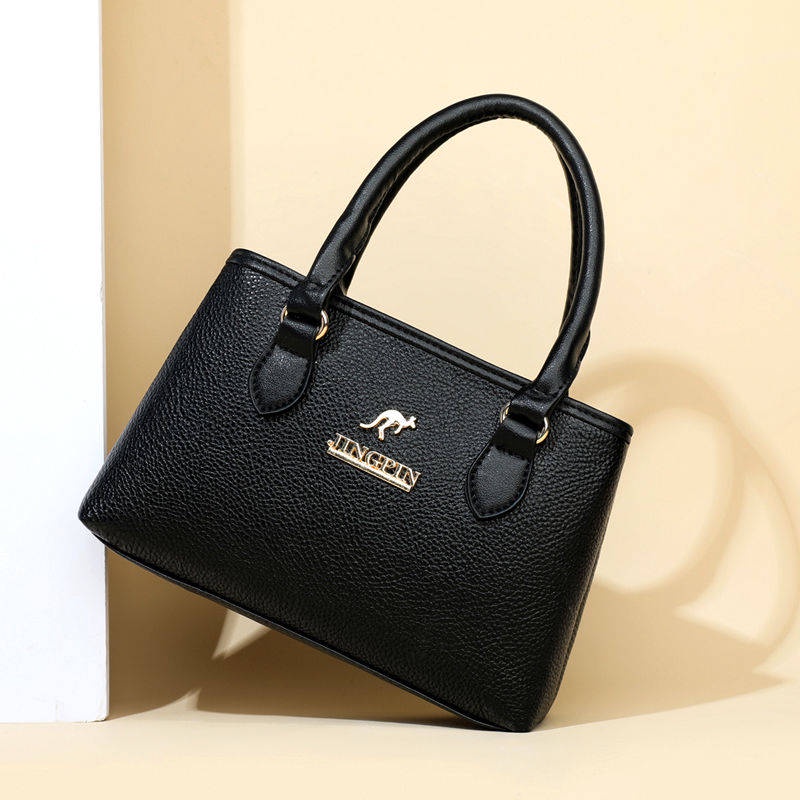 Túi Xách Tay Bằng Da Thiết Kế Thanh Lịch Thời Trang Dành Cho Phụ Nữ Trung Niên