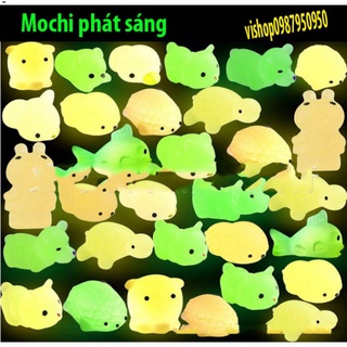 Squishy mochi phát sáng trong đêm-bé mochi dễ thương phát sáng ban đêm