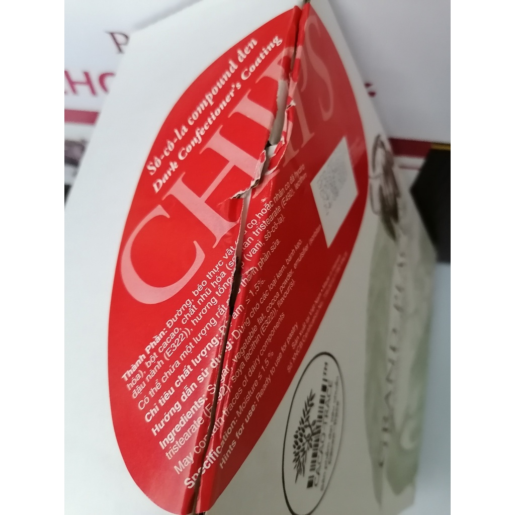 [HỘP LỚN 2.5Kg] HẠT SÔ CÔ LA ĐEN CACAO TRACE [VN] PURATOS Dark Chip Chocolate (prt) (hdl)