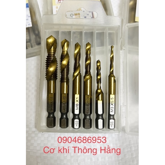 Bộ Mũi khoan taro tạo ren M3 - M10, taro tự khoan