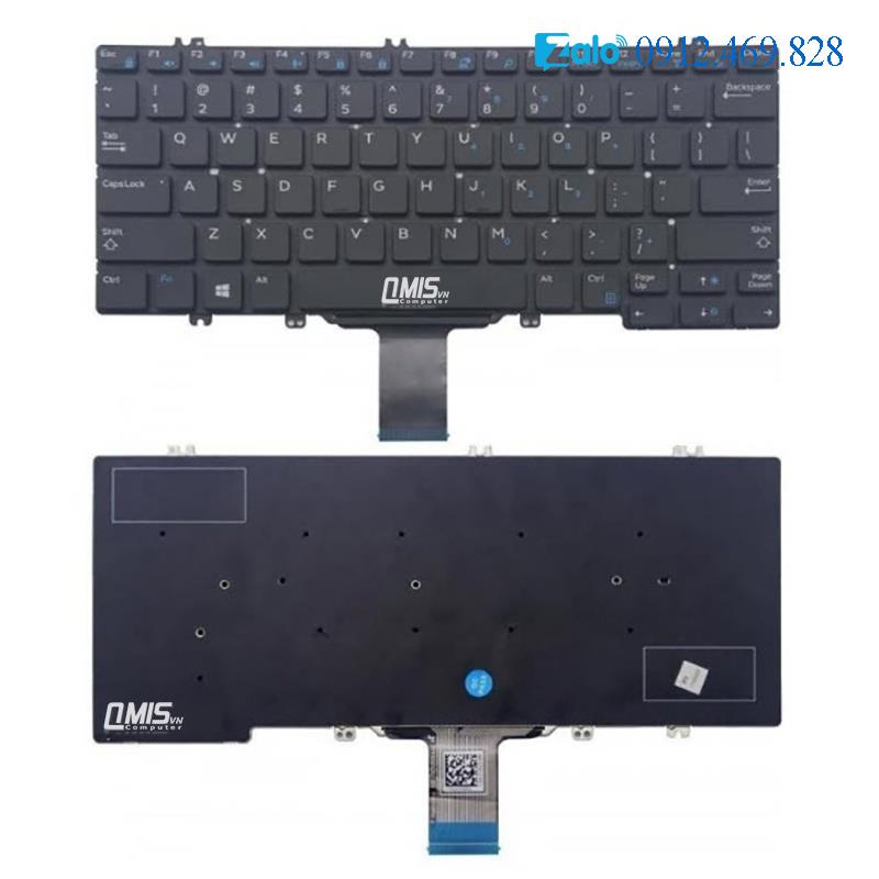 Bàn phím laptop Dell Latitude 5280 5288 5289 7280 7290 7380 7390, E5280 E5288 E5289 E7280 E7290 E7380 E7390 - CHUẨN US
