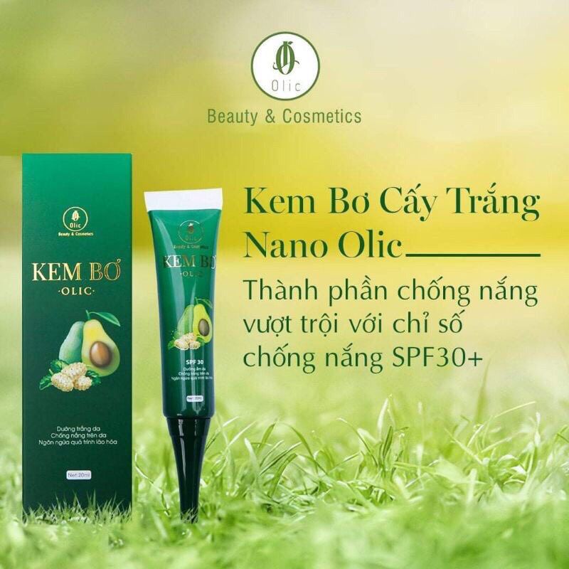 Kem bơ cấy trắng chống nắng nano olic chính hãng
