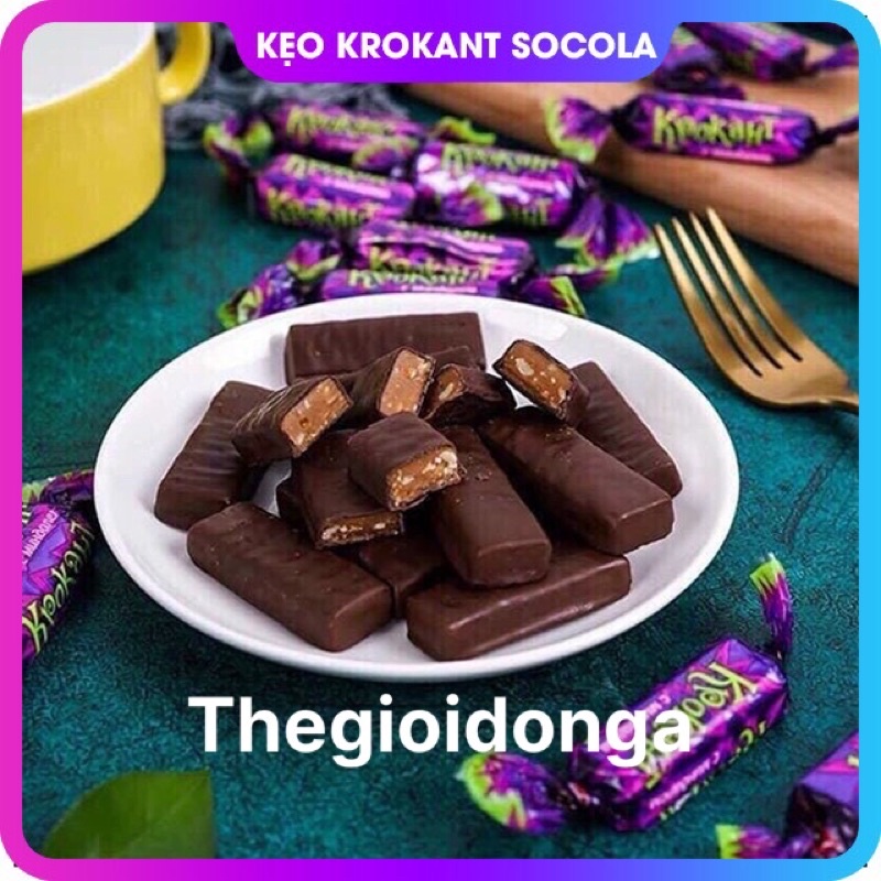 Kẹo socola hạnh nhân tím 500gr Nga