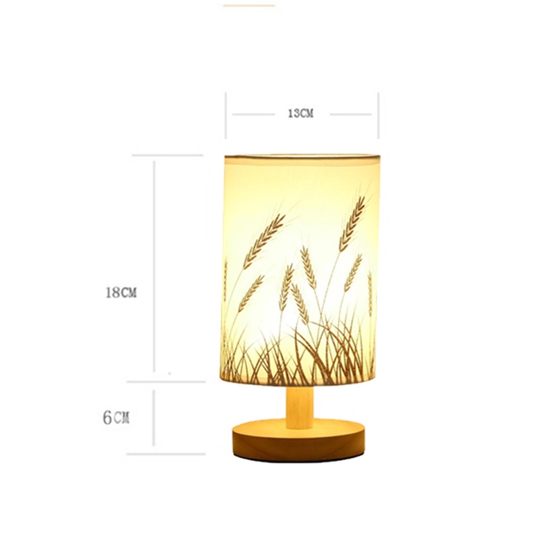 Đèn ngủ LED chân đế gỗ kiểu cổng kết nối USB tiết kiệm năng lượng