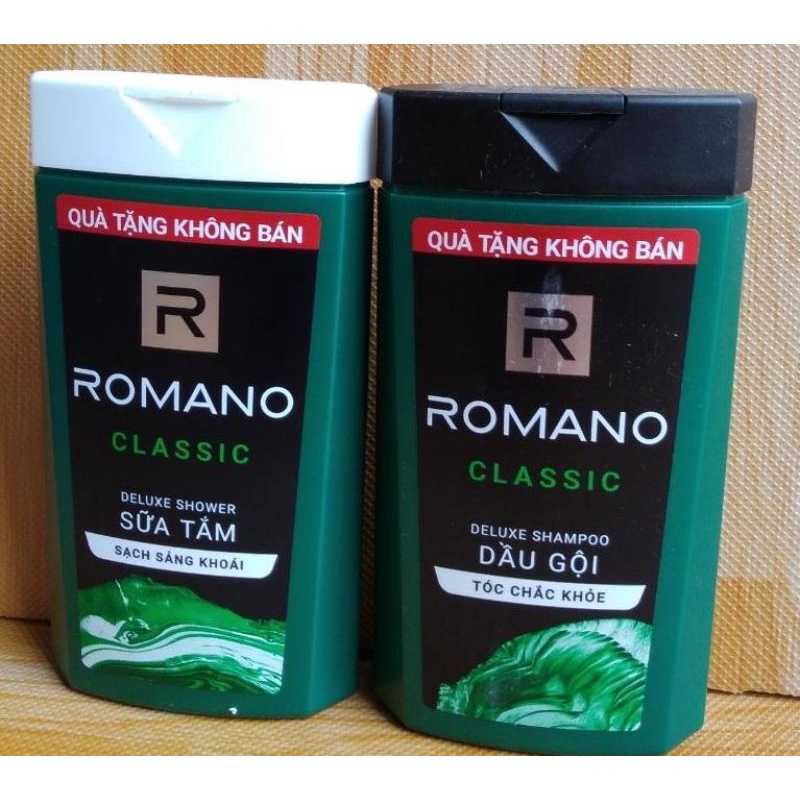 Dầu Gội - Sữa Tắm ROMANO 150ml HÀNG TẶNG (giao mầu ngẫu nhiên)