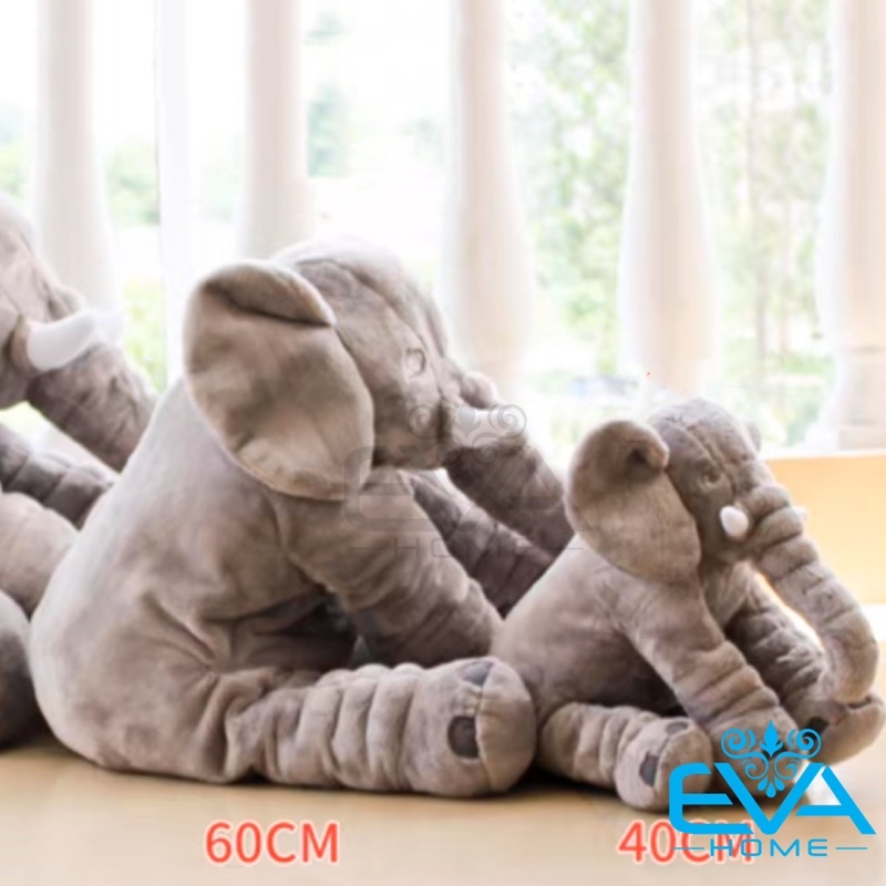 Thú Nhồi Bông Voi Xám Khổng Lồ Cho Bé