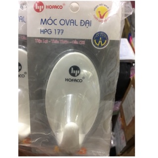 1Bịt 10vĩ móc dán tường Oval Lớn Hofaco
