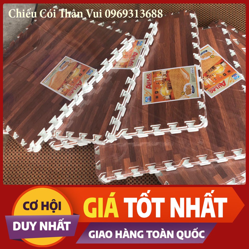 Thảm Xốp Vân Gỗ Âu Lạc ❤️FREESHIP❤️ Thảm Xốp Âu LẠC Hàng Việt Nam (60x60)