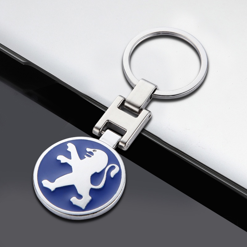 Mới Móc Khóa Hợp Kim Hình Logo Xe Hơi Peugeot 2008 208 306 4008 408 300