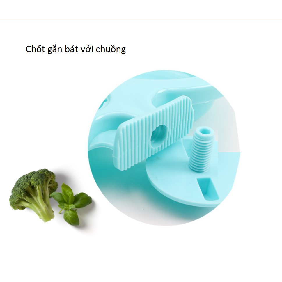 [HCM] Bát đôi gắn chuồng ăn uống cấp nước tự động dành cho thú cưng (size nhỏ)