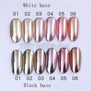 Set Tráng Gương 6 Hũ nail - manh219