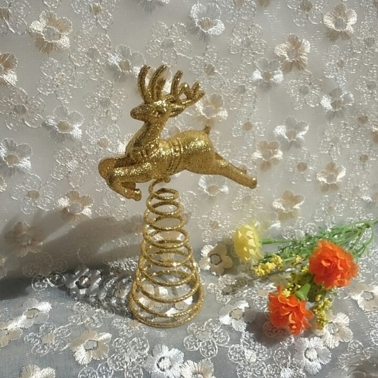 Ngôi sao năm cánh/tuần lộc trang trí đỉnh cây thông Noel