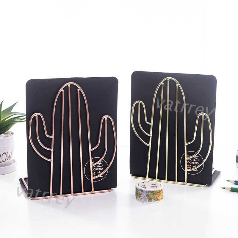 Set 2 Giá Đỡ Sách Bằng Kim Loại Hình Cây Xương Rồng