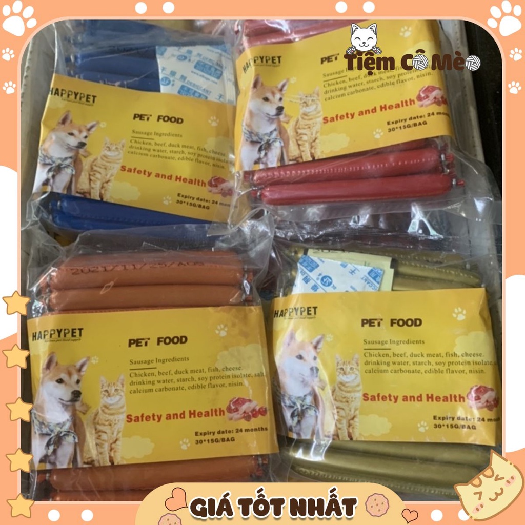 Combo 30 Cây Xúc Xích Cho Chó Mèo - [QUẬN 2] - Thức Ăn Giàu Dinh Dưỡng, Vitamin, Đạm cho Chó Mèo