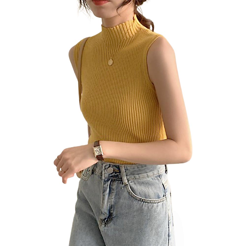 Áo croptop sát nách dáng ôm màu trơn kiểu Hàn Quốc thời trang mùa hè cho nữ