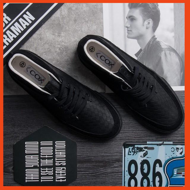 Giày Sneakers Nam Cox Shoes Black 111 [cox] [sale]