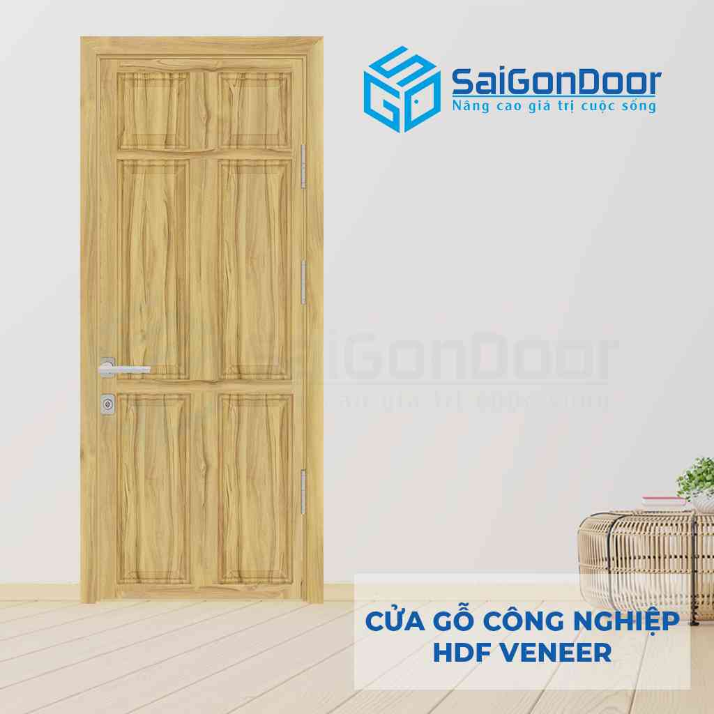 Cửa gỗ công nghiệp phủ veneer chuyên làm cửa thông phòng,phòng ngủ