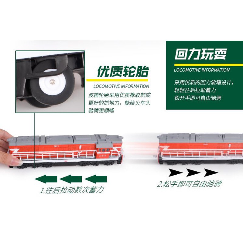 Mô Hình Tàu Lửa Bằng Da Có Đèn Và Nhạc Tỷ Lệ 1: 60