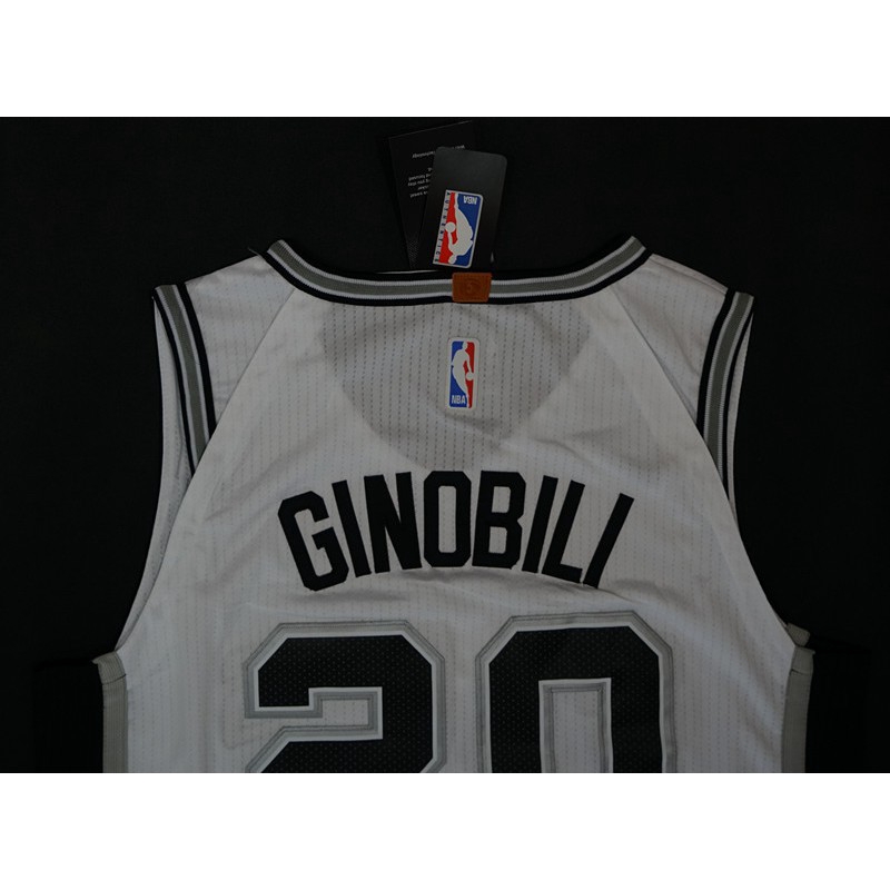 Nike Loose San Antonio Spurs Manu Ginóbili NBA Jersey #20 Newest Top white Basketball jersey