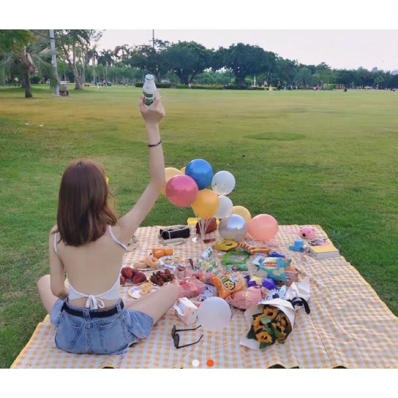 Áo 2 dây cổ cao hở lưng