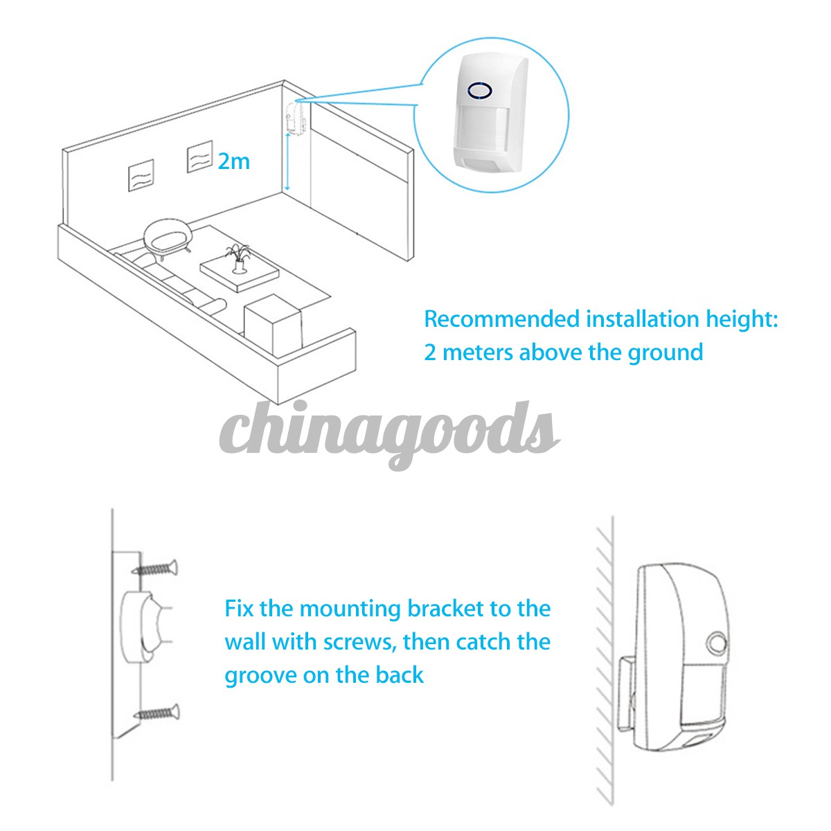 Cảm Biến Chuyển Động Hồng Ngoại 433mhz Cho Hệ Thống An Ninh Trong Nhà