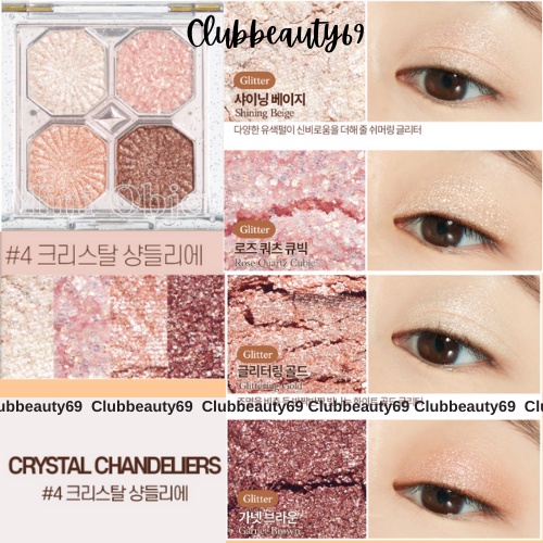 Bảng Phấn Mắt 4 Ô Etude House Play Color Eyes Mini Jewelry 4g, kèm bill web