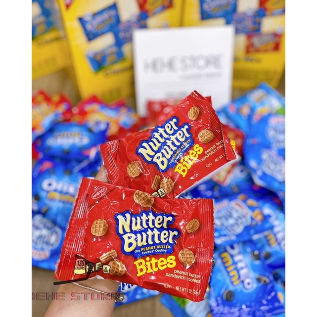 Bánh NABISCO Ritz bits Oreo Teddy Mini chip Ahoy Nutter Butter MỸ - gói lẻ