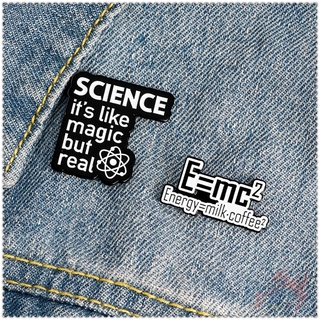Ghim cài áo balo Science of Magic - Physical Energy Milk Coffee