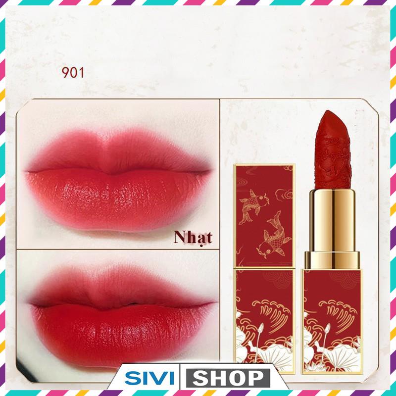 Son môi lì khắc nổi 3D phong cách Trung Hoa DROHOO mướt mịn quý phái